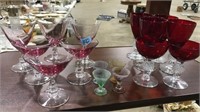 COLL OF ASST COLORED GLASS STEMWARE