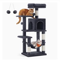 ($89) Feandrea Cat Tree, 44.1-Inch Cat Tower