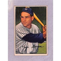 1952 Bowman Baseball Crease Free Hof Yogi Berra