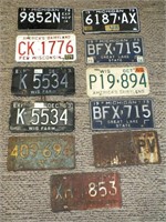 VINTAGE LICENSE PLATES