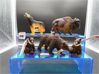 Assorted Bears, Wolf, Bison, appear new