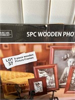 5pc wooden photo frames