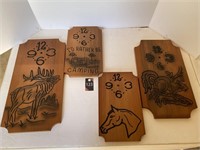 Wood Clock Faces