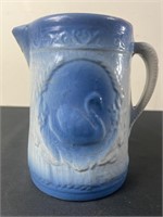 Stoneware Pitcher w/ Swan