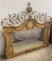 5 FT Ornate Metal Accent Beveled Mirror