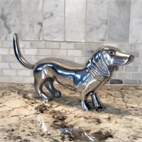 Chrome Style Metal Dachshund