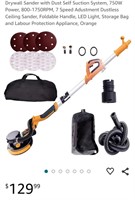 NEW Drywall Sander w/ Dust Self Suction System &