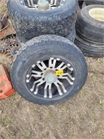 Four LT275/65 R18 tires & wheels