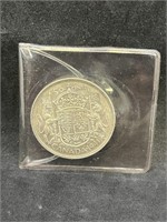 1941 Silver Canadian Half Dollar 50 Cents