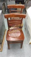 2 Wood Dinning Chairs