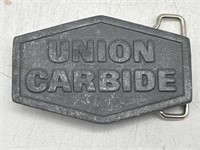 (KC) Union Carbide Belt Buckle 3.25” Arnold
