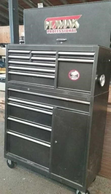 Homak Rolling Tool Chest, Approx. 41"×17 3/4"×58"