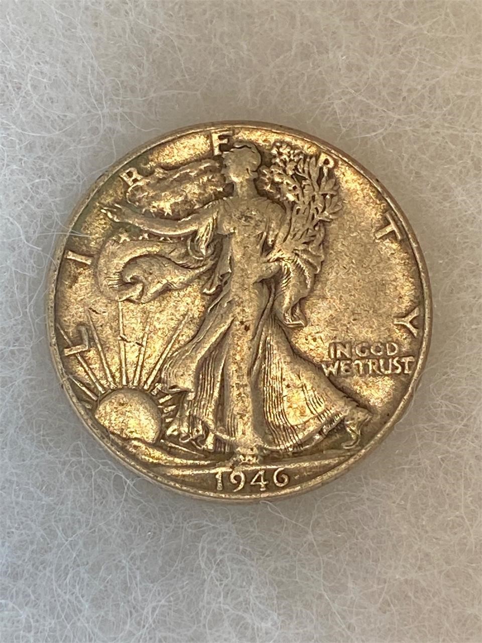 1946 Walking Liberty Half