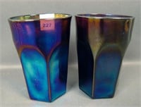 Two Imperial Electric Purple Flute # 2 Tumblers