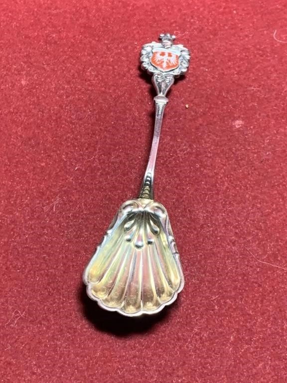 ANTIQUE STERLING .800 SOUVENIR SPOON 12GRAMS