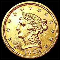 1903 $2.50 Gold Quarter Eagle CLOSELY