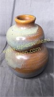 Heavy 7in pottery vase