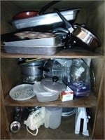 Contents of Cabinet Below Microwave