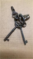 Vintage door and furniture keys