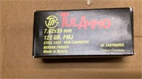 7.62x39 mm tulammo cartridges