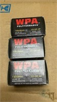 WPA 7.62x39 mm cartridges 20 each box 3 boxes