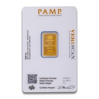 PAMP Suisse Gold Bar, 5 Gram .9999