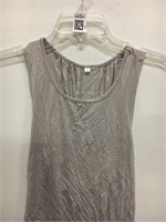 WOMENS GREY TOP BLOUSE SMALL