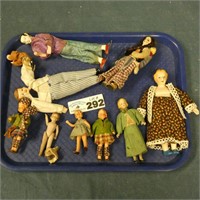 Lot of Early Composite & Porcelain Dolls