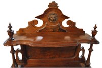 Antique Victorian Lion Head Writing Desk