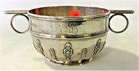 Hallmarked silver sugar bowl, lion passant,