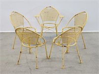 5 Metal Mesh & Wire Outdoor Patio Chairs