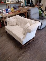 5 ft white couch