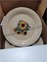 Home & Garden Sunflower 4PC Dinner Plates