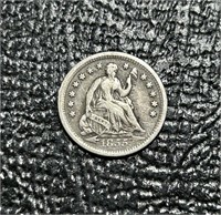 1855-O US Half Dime Seated Liberty