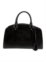 Louis Vuitton Black Patent Leather Top Handle Bag