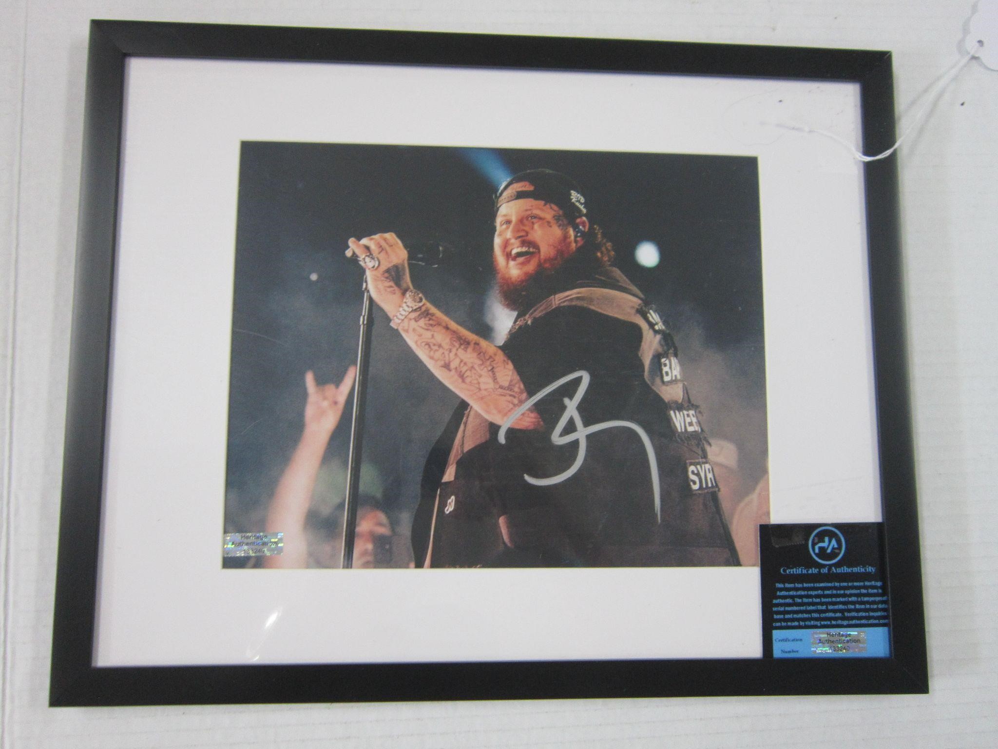 FRAMED SINGER OF THE YEAR JELLY ROLL PHOTO-SIGN,CE