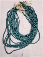 20  24" strands of Turquoise Heishi Beads