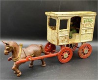 Cast Iron Horse and Carriage