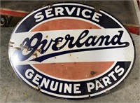 Porcelain Overland Service Genuine Parts Double