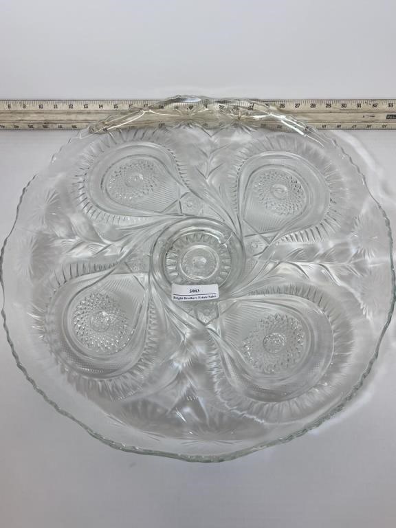 Very Large Crystal Serving Dish