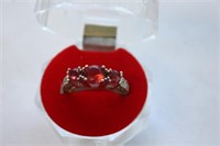 Red Stone Ring Size 8