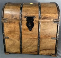 Old Wooden Dome Top Treasure Chest