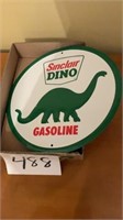 12 inch Sinclair Dino gasoline sign