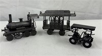 Vintage Cast Train, Car, & Trolley Car