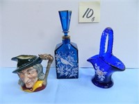 Royal Doulton 4" Pied Piper Toby Mug, Cobalt Blue-