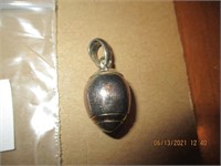 Sterling? Unmarked Football Pendant-14.2g