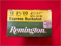 Box of 25 Remington Express 12 Ga 2 3/4" 00 Buck