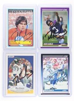 (4) X *SIGNED* SPORTS CARDS