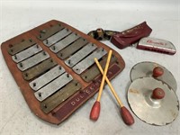 Assorted Vintage Musical Instruments