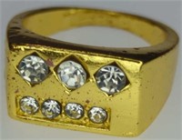 Gold tone ring size 8.75